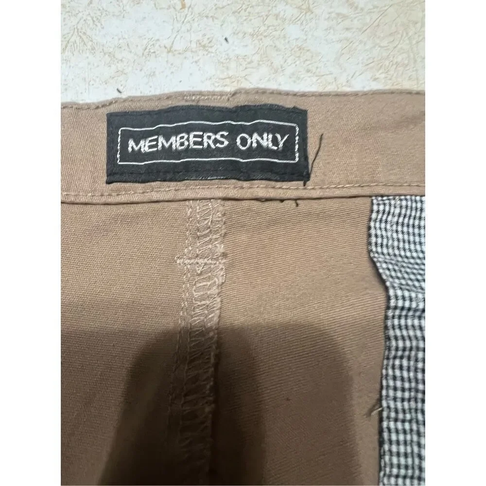 Members Only Men’s Pants Sz 38/32 Tan Stretch NWT